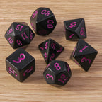 Tusember 7Pcs/Set 23 Colors Galaxy DND Dice Set D4 D6 D8 D10 D12 D20 Multifaceted Dice for TRPG Dragon Dungeon Board Game Props
