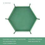 1Pc Hexagonal Dice Tray and Miscellaneous Storage Box Board Game Dice Tray Accessories Leather Dice Tower