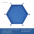 1Pc Hexagonal Dice Tray and Miscellaneous Storage Box Board Game Dice Tray Accessories Leather Dice Tower