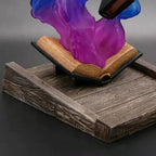 Tomes of Magics Dice Tower Magics Dice Tray Big Book Ornaments Large Garden Gnome Sculpture Statue Decoration for Game D&D RPG
