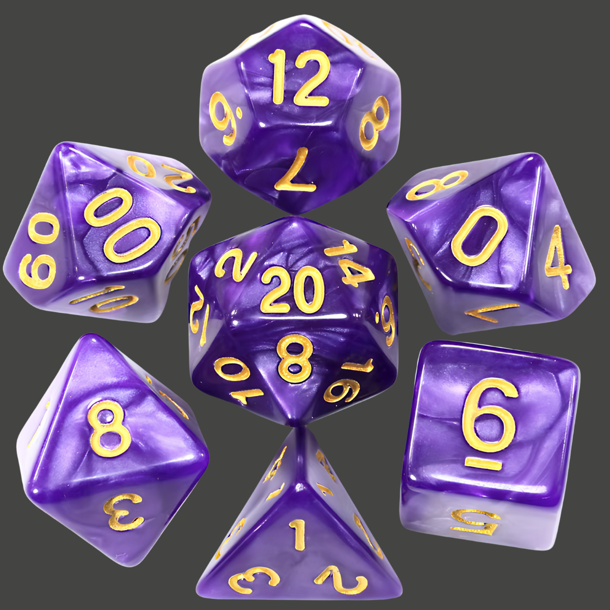 Set de Dados Sueño del Hechicero - 7 piezas