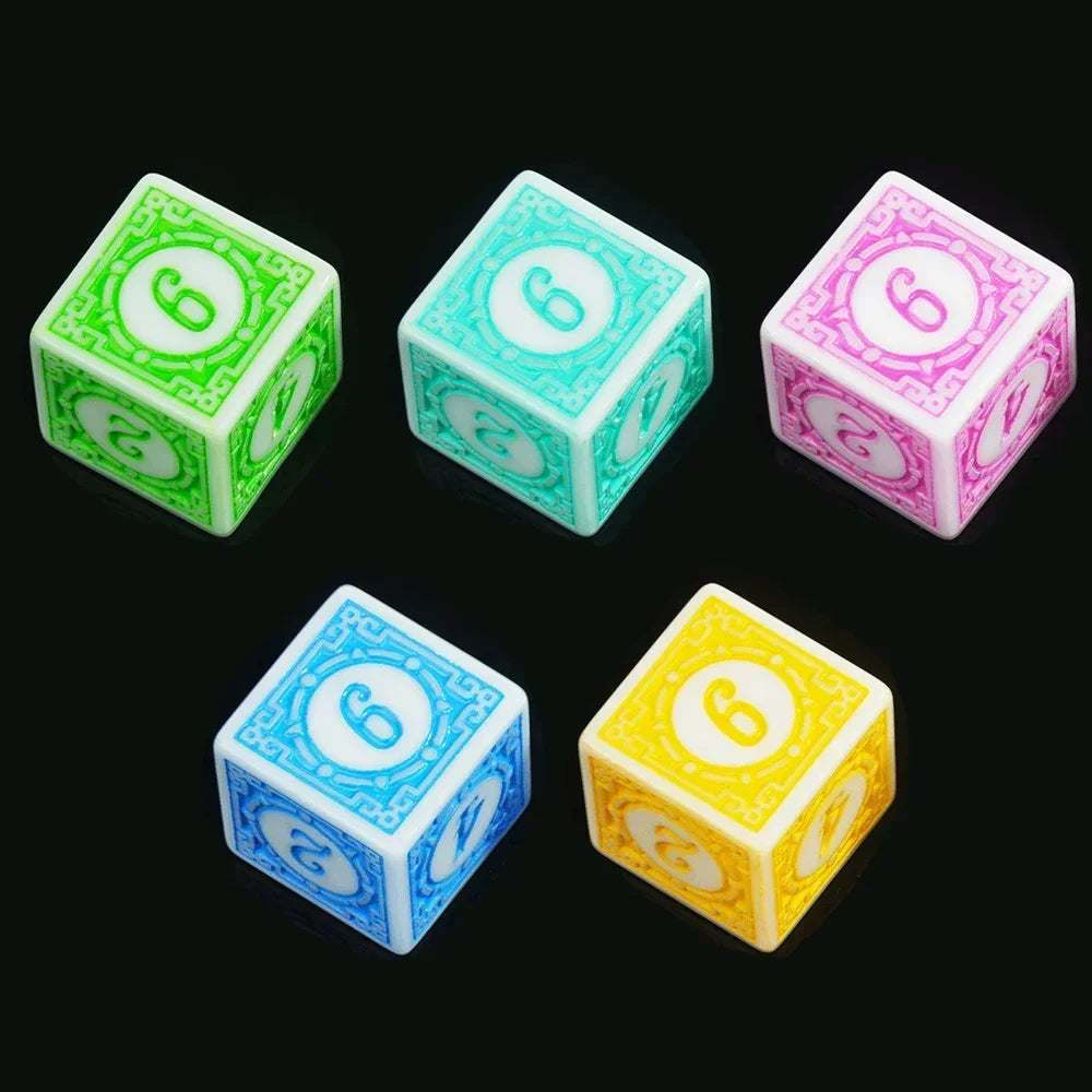 DND Game Dice 16Mm-20Mm Dices Set for Board Games /Teaching Math Party Accessories Multi Sided Dices Set
