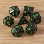 Tusember 7Pcs/Set 23 Colors Galaxy DND Dice Set D4 D6 D8 D10 D12 D20 Multifaceted Dice for TRPG Dragon Dungeon Board Game Props